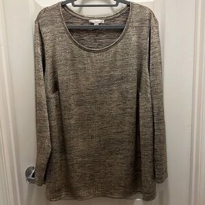 Women’s Plus size Westport 1962 tunic top. Shimmer gold. Tunic. Size 2x. EUC.